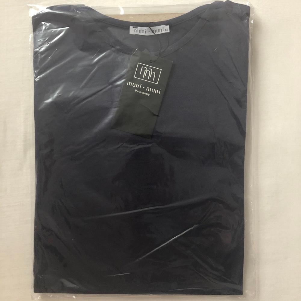 Muni Muni- Tunic- Shirt Dress- Cotton- Crew Neck